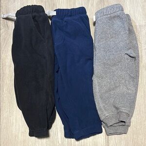 3/$20 Kids Jogger Pants Set - Black, Blue, and Gray